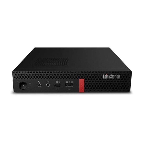 Lenovo Mini PC ThinkStation P330 Tiny, appoggiato in orizzontale