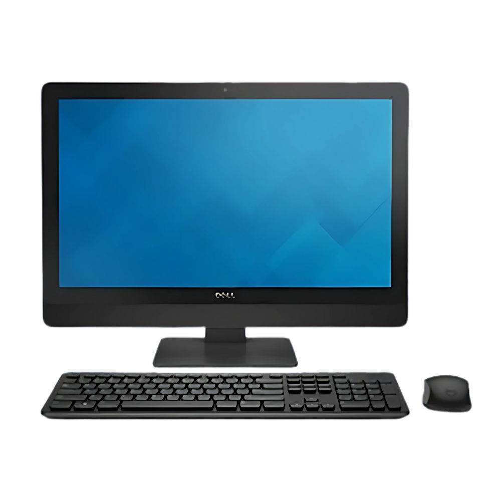 DELL 9030 All-in-One, fronte con tastiera e mouse
