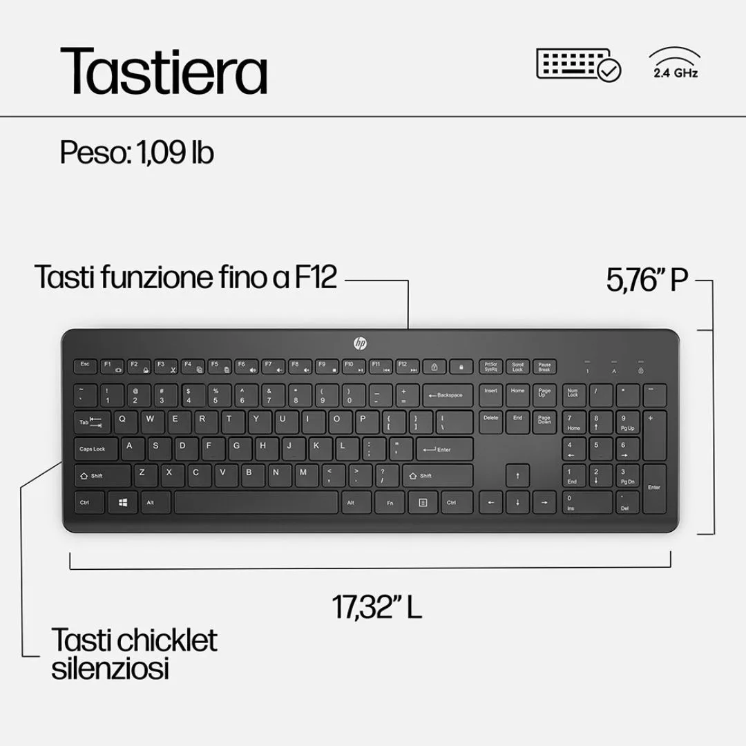 HP Pavilion 800 Kit Tastiera e Mouse