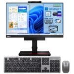 Lenovo ThinkCentre All-in-One TIO22, principale con tastiera e mouse