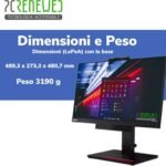 PC All in One Intel Core i7 6700, dimensioni e peso