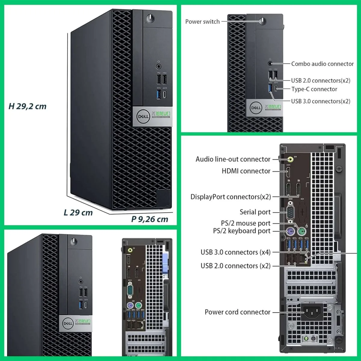 PC Desktop Dell OptiPlex i7-6700, specifiche