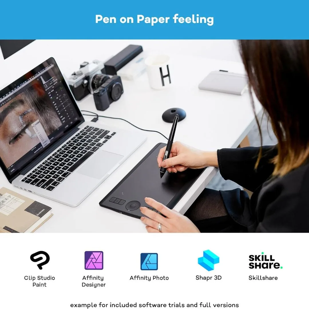 Wacom Intuos Pro Large PTH-860, ragazza che scrive