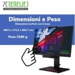 Lenovo All-In-One Intel i5-8400T touchscreen peso e dimensioni