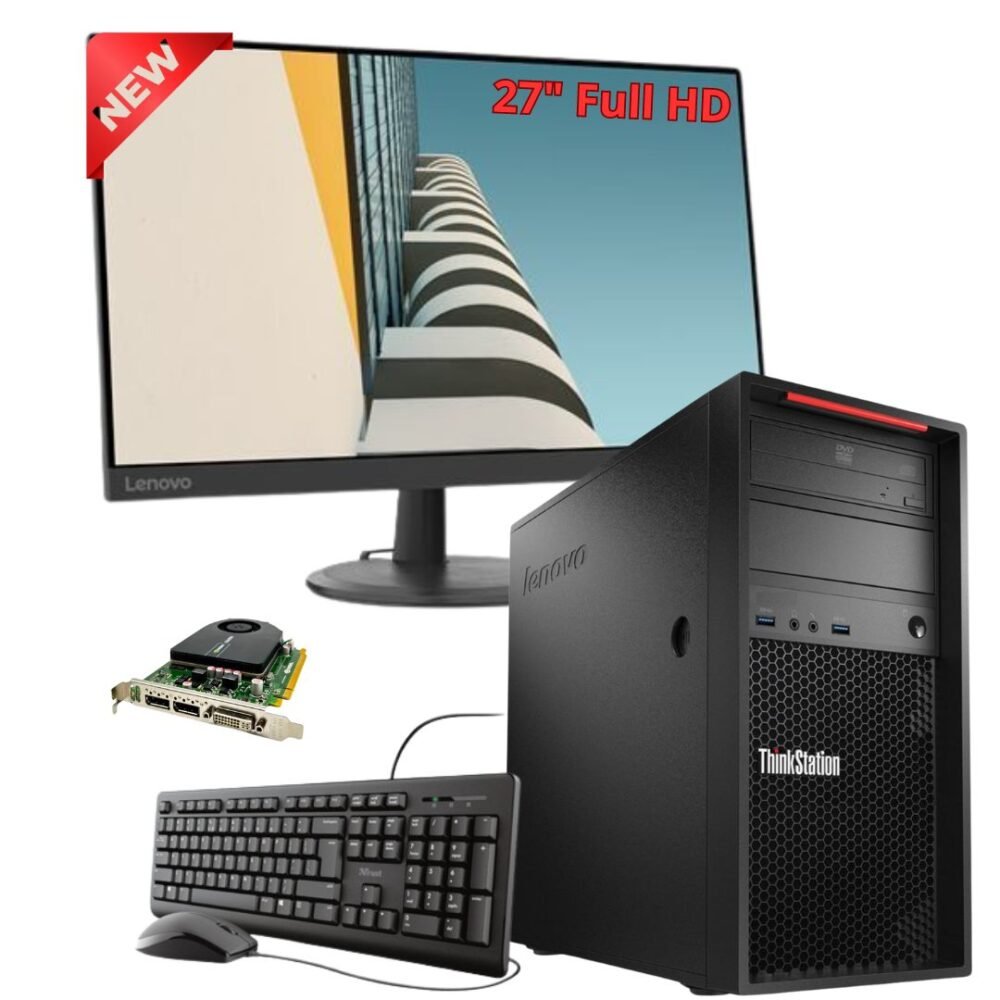 Lenovo P300 Tower con Monitor 27" e Office 2021