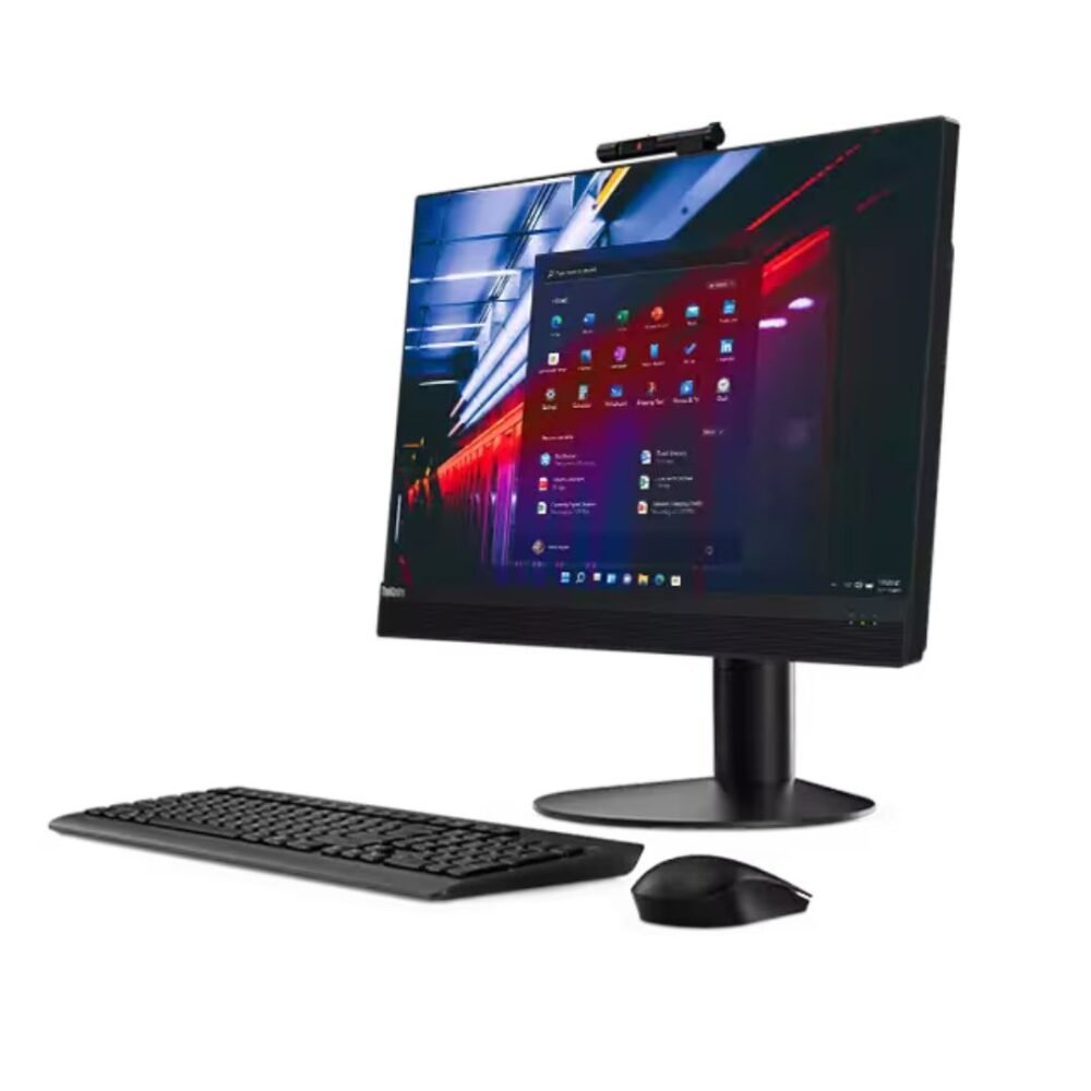 PC Fisso Lenovo All-in-One, con tastiera e moiuse senza fili, fronte