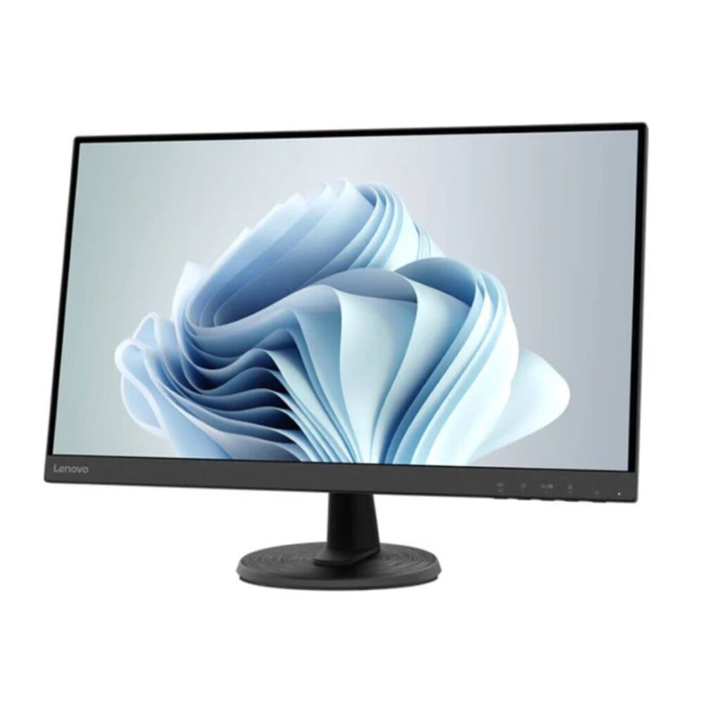 Monitor Lenovo 27" LED Full HD, leggermente girato a sinistra