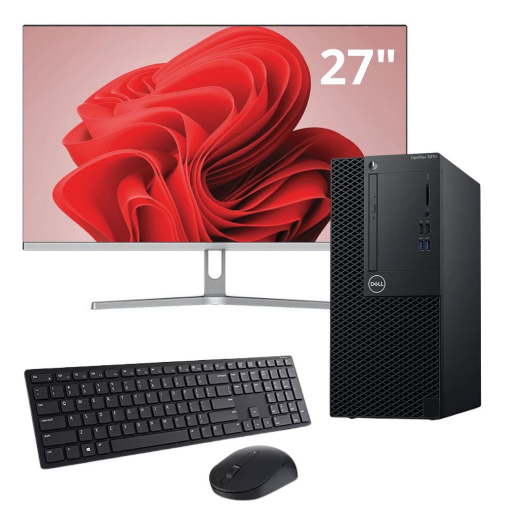 DELL OptiPlex 3070 Tower con Monitor 27", TASTIERA E MOUSE WIRELESS