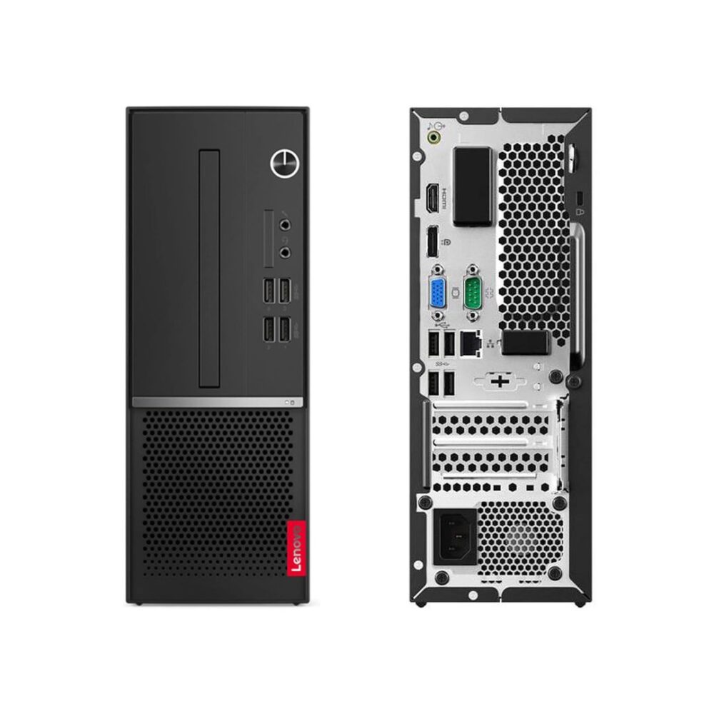 Lenovo ThinkCentre V530S con Monitor 24", pc fronte retro