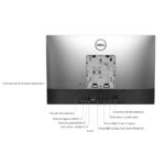 PC DELL 7490 All-In-One, retro pannello con porte in evidenza