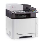 Stampante Kyocera ECOSYS Multifunzione, fronte leggermente girata da un lato