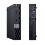 Postazione Completa DELL OptiPlex 5060 Tiny, solo pc fronte retro appoggiati su di un piano verticalmente
