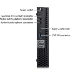 postazione completa con pc optiplex mini 7050, solo pc in verticale con tutte le porte specificate