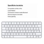 Magic Keyboard Apple A1644, dall'alto con specifiche