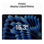 MacBook Air M2 15", solo schermo in evidenza con pollici