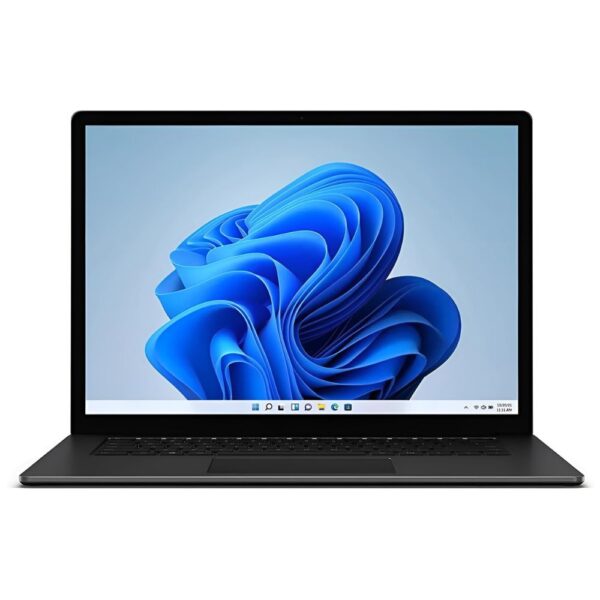 Surface Laptop 3 Touch 15″, fronte aperto e acceso